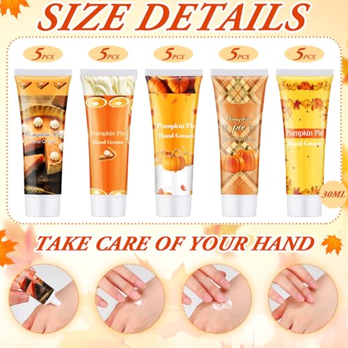 Loopeer 25 Pumpkin Pie Hand Cream Set - 30ml Travel Size Bulk