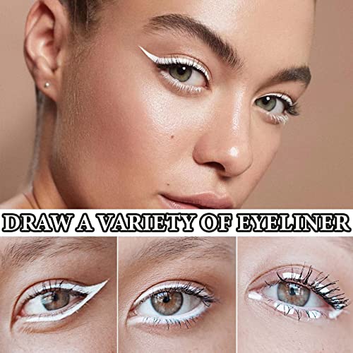 White Eyeliner Pencils Set 12 PCS Waterproof Long Lasting