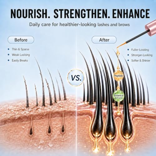 Lash Growth Serum for Longer Thicker Lashes & Brows