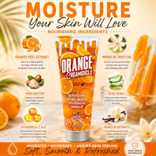 Fiesta Sun Orange Creamsicle Natural Bronzer Indoor Tanning Lotion - 8 oz