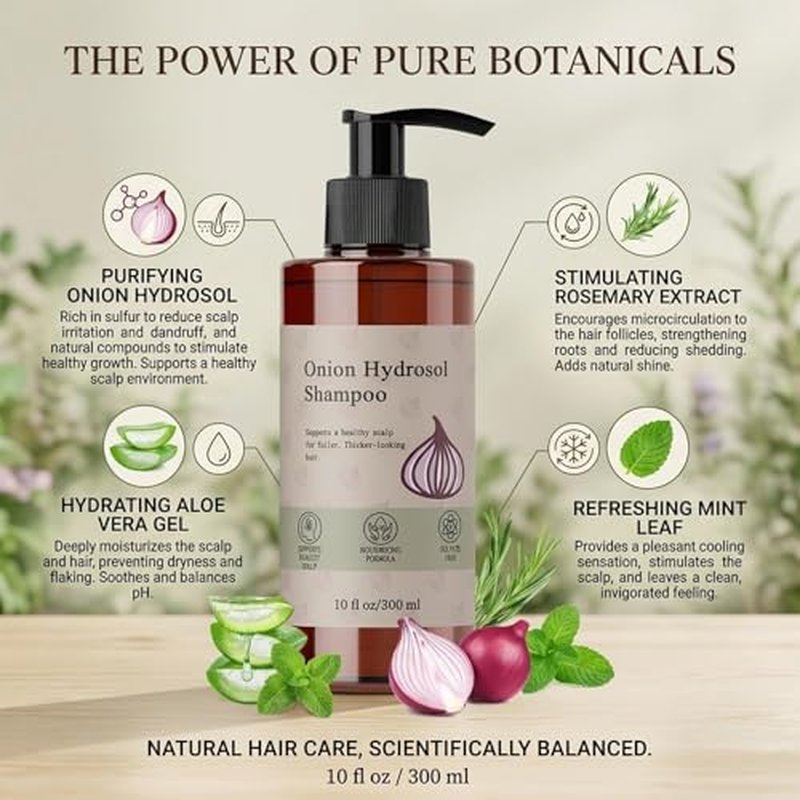 300ml Onion Hydrosol Shampoo for Men & Women