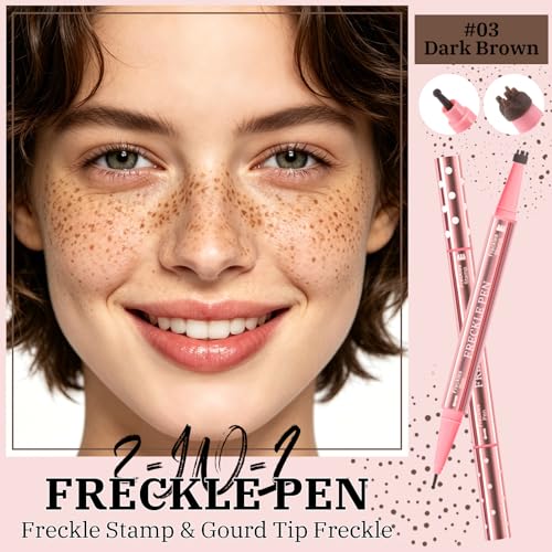 2-in-1 Freckle Pen Stamp - Waterproof Sun-Kissed Makeup