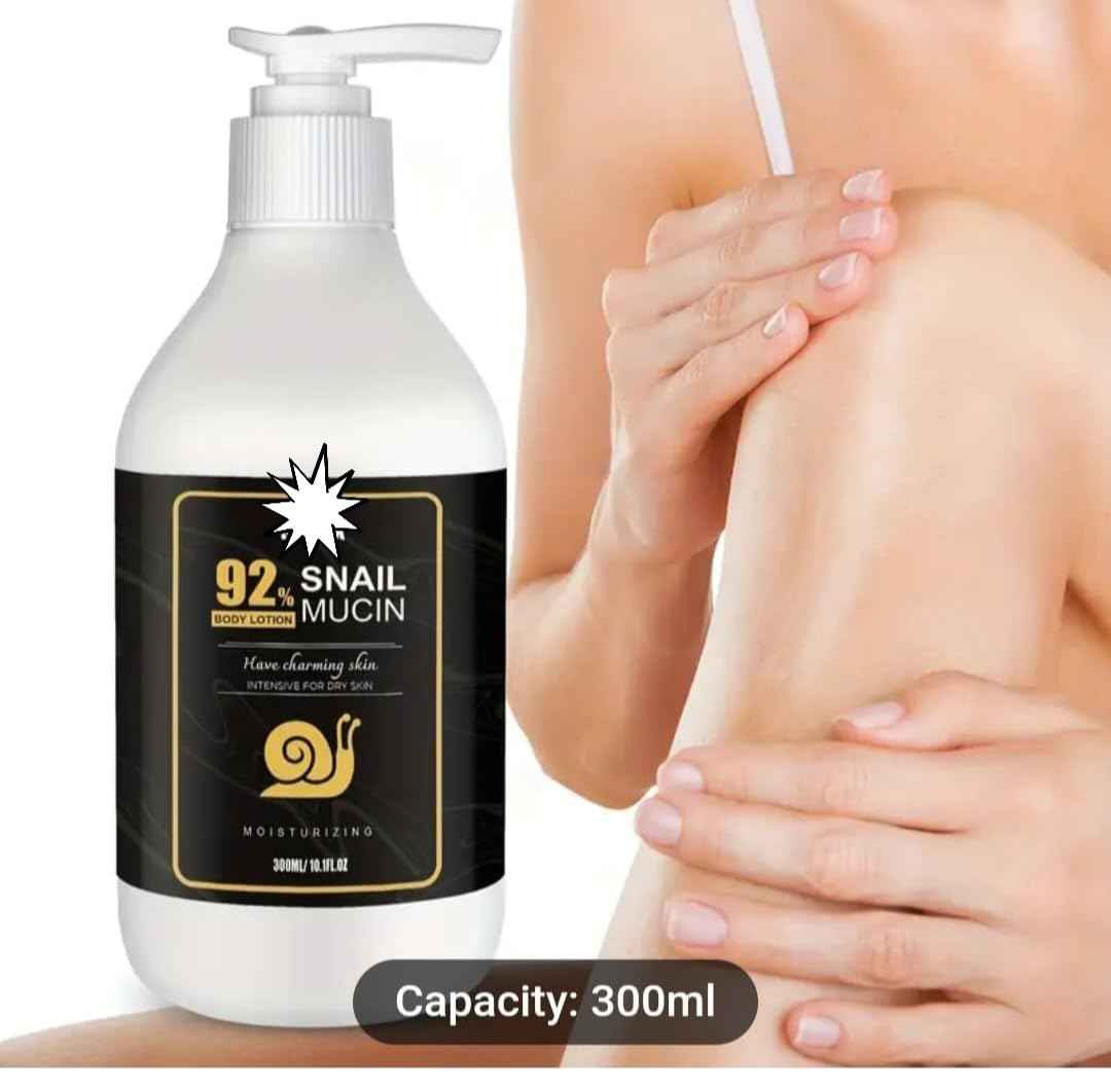 Generic Snail Mucin 92% Nourishing Body Cream Body Milk With Vitamin C, Moisturizing, Firming Skin, Refreshing, Non Greasy, Easy To Absorb, Suitable For All Skin Types (10.1 oz Body Cream)