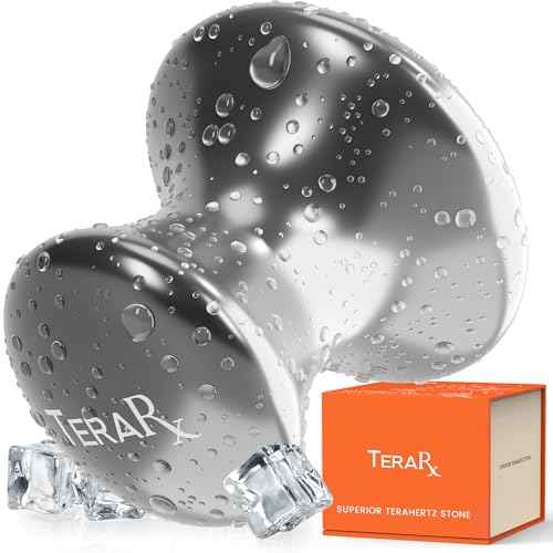 TeraRX¢ç Terahertz Stone Gua Sha & Massage Tools ? Authentic Terahertz Tools for Lymphatic Drainage, Tension Relief, and Facial Relaxation (Mushroom Gua Sha)