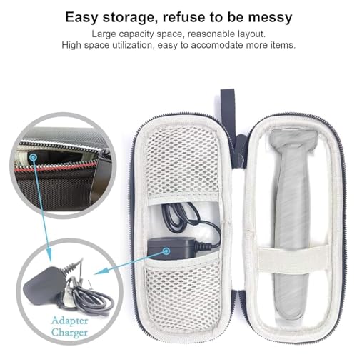 LinMei Hard Travel Case for One Blade Hybrid Electric Trimmer and Shaver 360 QP2520 QP2530 QP2620 QP2630 Can Extra Storage Replacement Heads Charging Cables Accessories Ideal for Business Travel