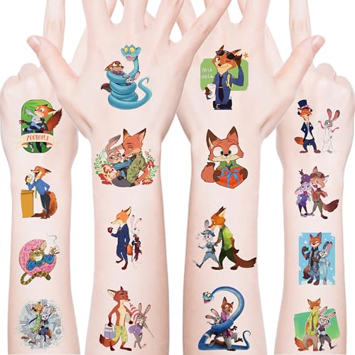 YONGAI 20 Sheets Waterproof Temporary Tattoos for Kids & Adults - Birthday Party Favors & Holiday Decorations