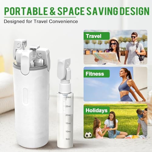 4-Pack 30ML Travel Bottles, Refillable Leak-Proof Dispensers