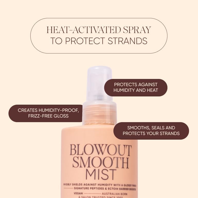 NAK Signature Heat Protectant Spray for Hair, Anti-Frizz & Shine, 8.5 fl oz