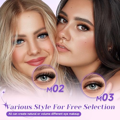 QUAFFLY 184Pcs Eyelash Extension Kit with Bottom Lashes, Adhesive & Tools