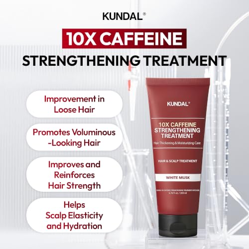 KUNDAL 10X Caffeine Conditioner, Cherry Blossom, 6.76 oz