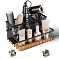 Hair Tool Organizer Countertop, Metal & Bamboo, Heat-Resistant