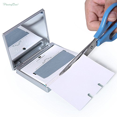 Makeup Mirror with Bamboo Charcoal Oil Blotting Papers - 100 Sheets