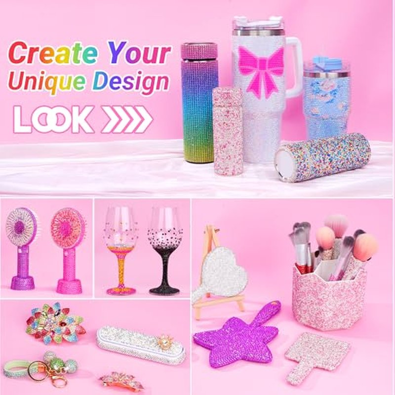 79000 Pcs Resin Flatback Rhinestones Kit with B7000 Glue