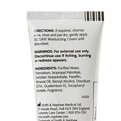 Secura Moisturizer Cream, 59431900, 3oz Tube (each)