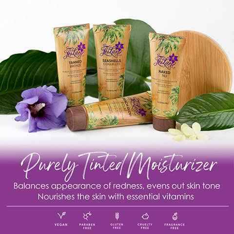 SWEET LEILANI Purely Tinted Moisturizer for Face, Non Chemical Hydrating Mineral Sunscreen For Face With Essential Vitamins, Infused with Green Tea, Rose Hip and Grape Seed |1.5 Fl. Oz| Tanned