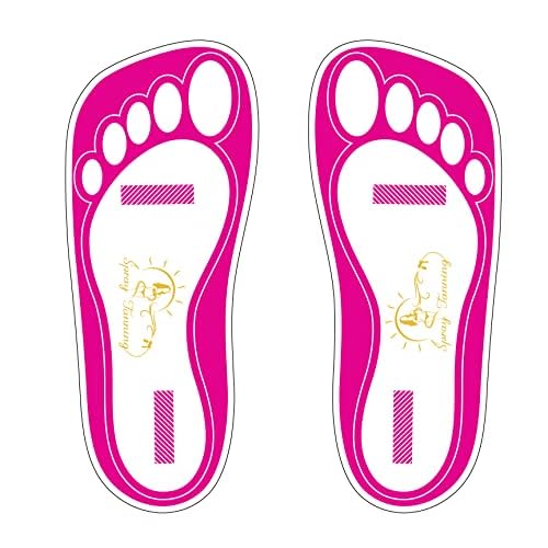 60 Pairs(120 Feets) Disposable Tanning Feet Pads Sunless Airbrush Spray Tent Protect Foot Shaped Spray Tan Sandals