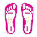 60 Pairs(120 Feets) Disposable Tanning Feet Pads Sunless Airbrush Spray Tent Protect Foot Shaped Spray Tan Sandals