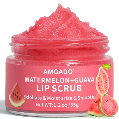 AMOADO Sugar Lip Scrub for Dark Lips – Exfoliating Smooth & Soft with