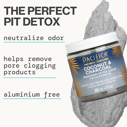 Pacifica Underarm Body Scrub - Armpit Detox Coconut & Charcoal