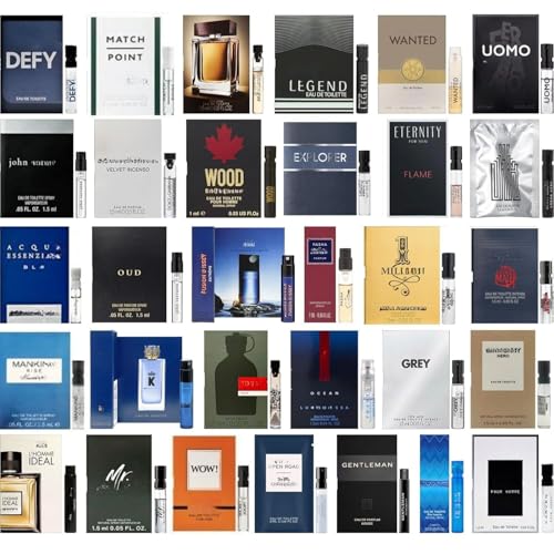 Men's Designer Cologne Sampler Set - 5 High-End Fragrance Samples