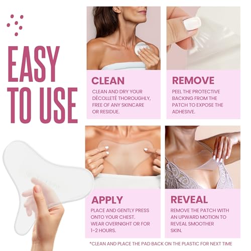 CLEVERFY Silicone Chest Wrinkle Patches – Reusable Anti-Wrinkle Pads