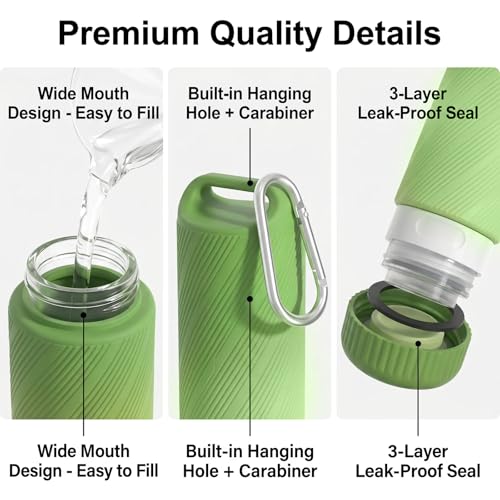 26 Pcs TSA Approved Travel Toiletry Bottles Set - Leakproof Silicone Containers with Clear Bag
