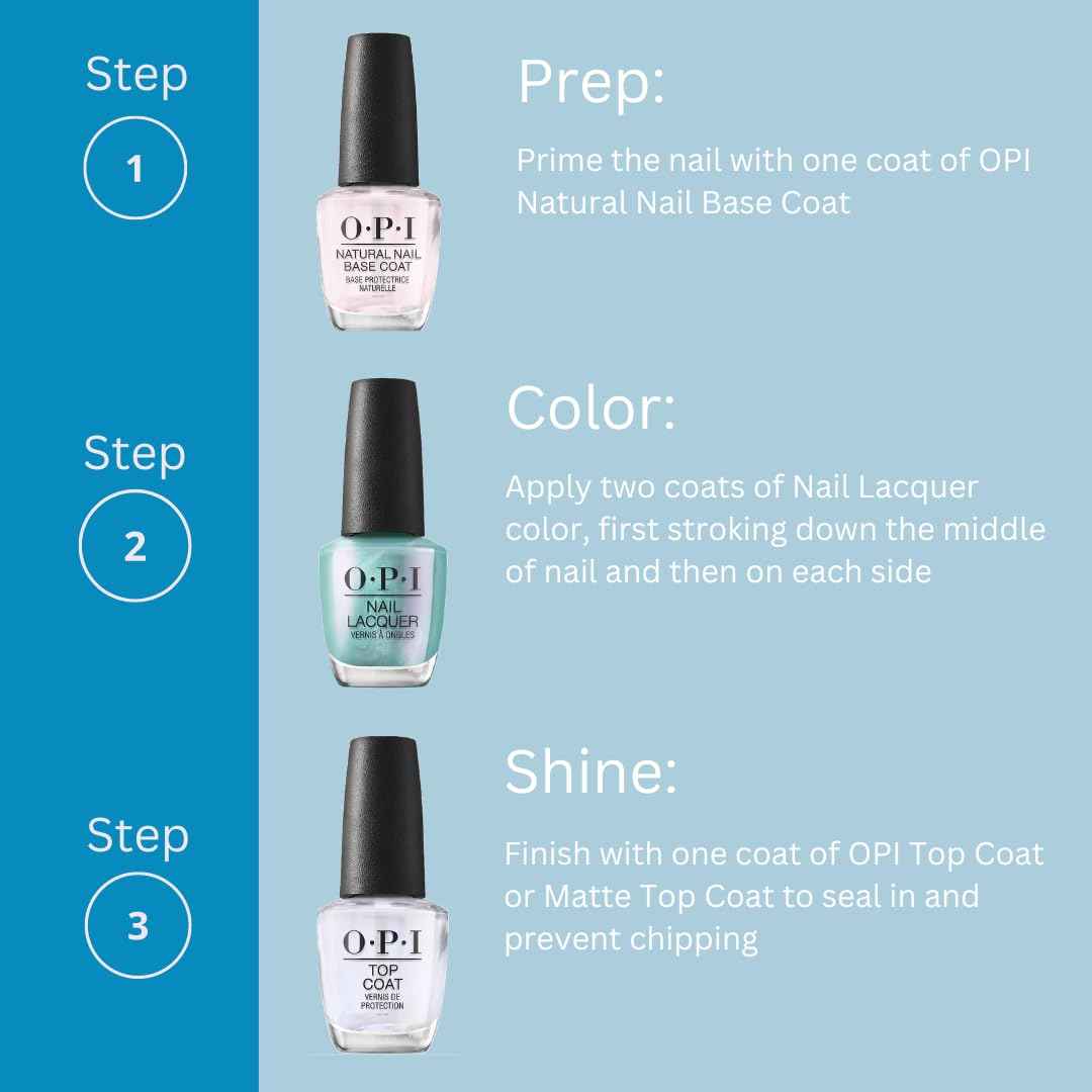 Bundle of OPI Nail Lacquer Midnight Mantra, 0.5 fl oz + OPI Nail Lacquer, Suzi Talks with Her Hands, Dallas, 0.5 fl oz