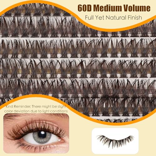 Dark Brown Lash Clusters 60D - DIY Eyelash Extensions 10-16mm