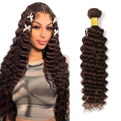 22 inch #4 Deep Wave Human Hair Bundles - Brazilian Wavy Hair