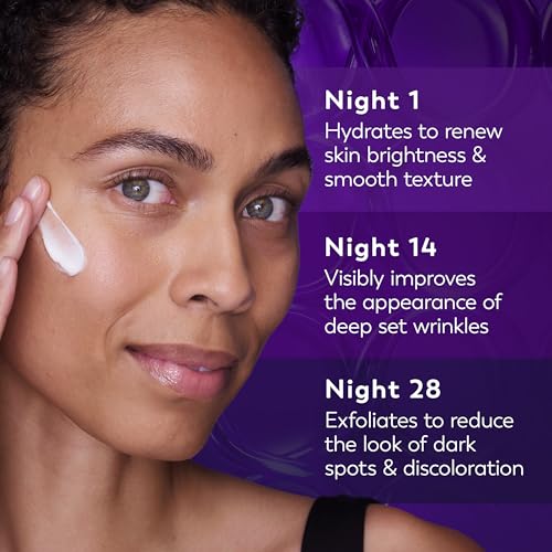 Olay Retinol Night Cream for Women,MAX,Anti-Aging Face Mousturizer,Fragrance-Free,Non Greasy - Anti-Wrinkle,Smooth Fine Lines,Hydrating Skin Care - Triple Collagen Cream,Niacinamide,1.7oz,(Pack of 2)