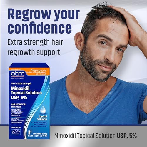 Minoxidil 5% Men's Hair Regrowth Solution 2oz