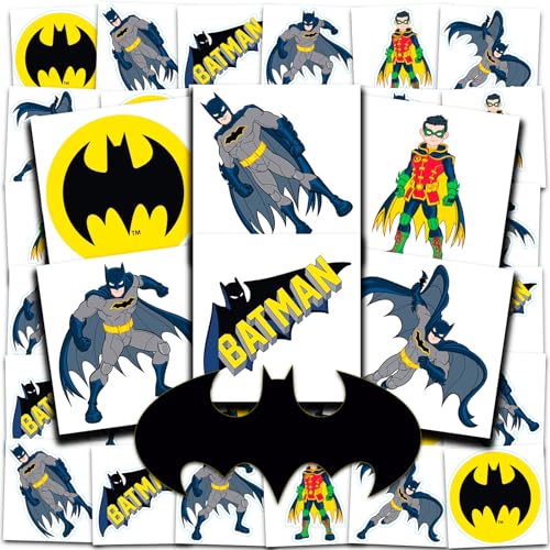 Batman Temporary Tattoos - 72 Pack Party Favors
