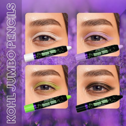 Profusion Cosmetics UV Kohl Eyeliner Pencil Set - 4 Vibrant Shades