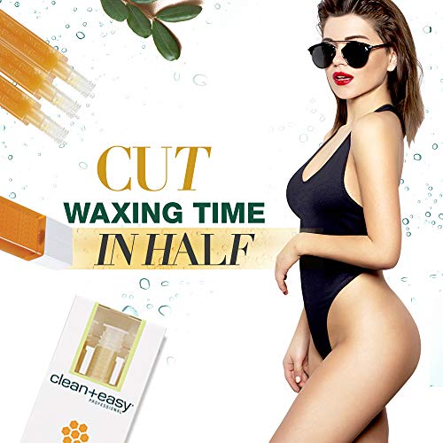 Clean + Easy Original Roll On Wax ? Small Wax Refill Cartridges for Hair Removal, Fast & Easy Roll On Applicator for Face, Brows & Delicate Areas, 3 Pack
