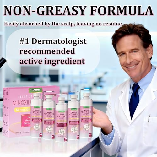 5% Minoxidil Spray for Hair Regrowth - Extra Strength Treatment