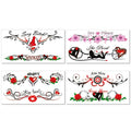 8 Temporary Tattoos for Women - Sexy Adult Body Stickers