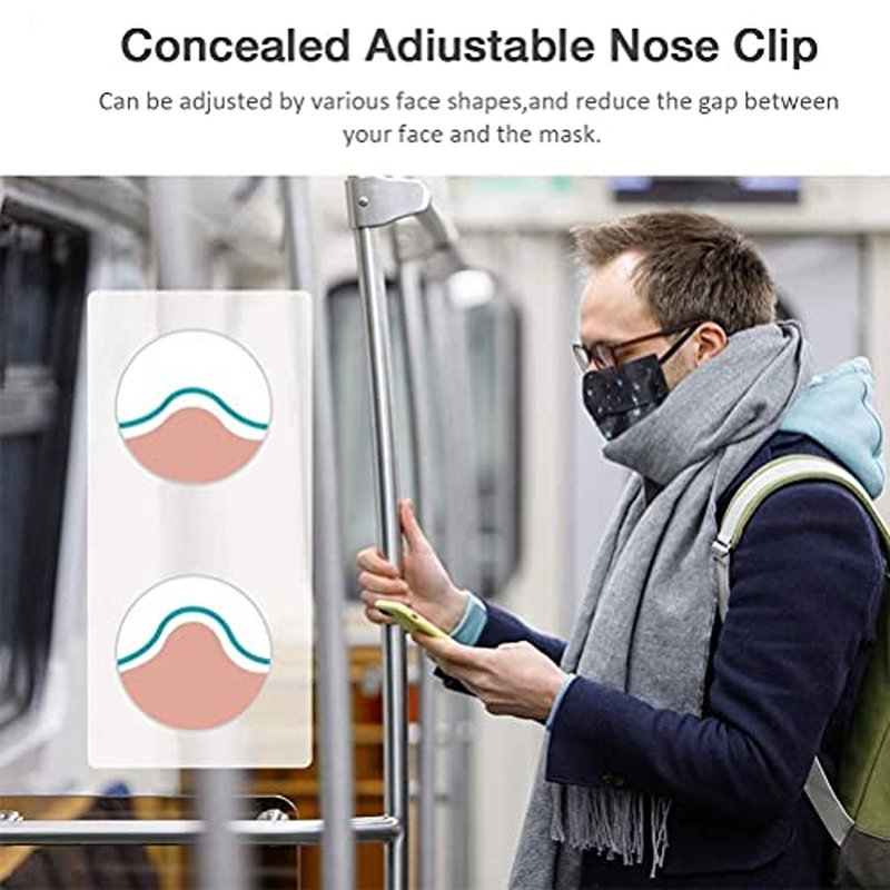 100 Pcs 3-Layer Disposable Face Masks for Adults