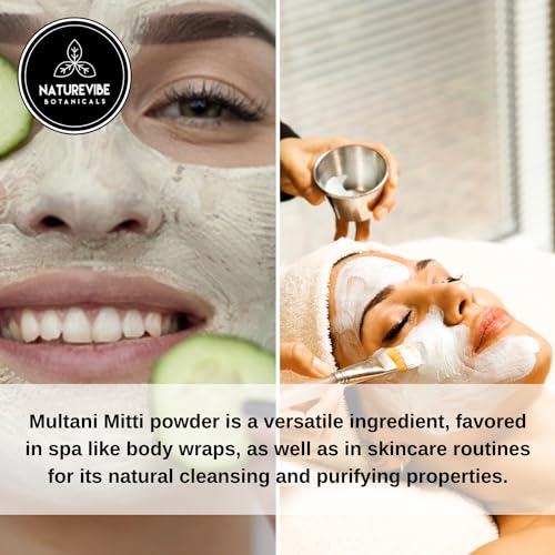 Naturevibe Botanicals Multani Mitti Powder 5lb Fullers Earth Powder | Face Mask And Skincare (80 Ounces)