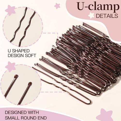 Hair Net for Kids & Women, 20pcs Invisible Bun Nets + 40pcs Bobby Pins