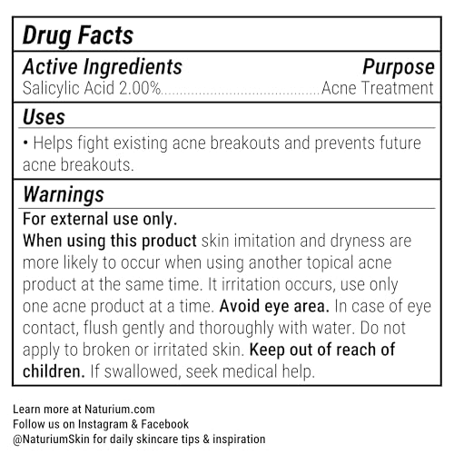 Naturium Salicylic Acid Body Spray 2% – Blemish Treatment, 4 oz