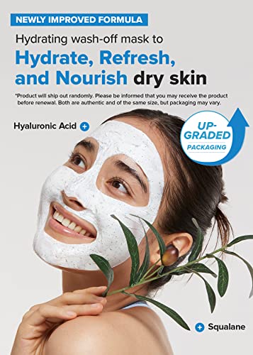 I DEW CARE Wash-Off Face Mask - Cake My Day | Hydrating, Refreshing for Dry Skin with Hyaluronic Acid, Korean Face Mask Skin Care for Face, 3.38 Oz