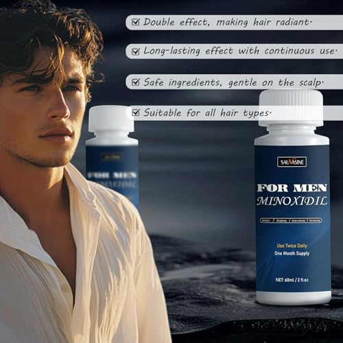 5% Minoxidil Hair Growth Serum for Men & Women - 3 Bottles