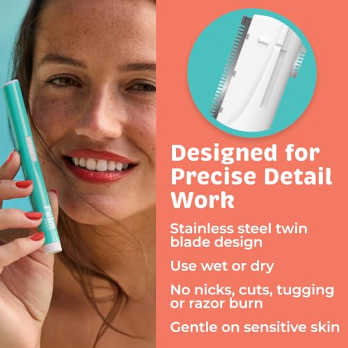 PalmPerfect Face Razor Set for Women Twin-Blade Hair Trimmer 2 Piece