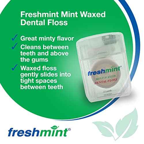 144 Spools of Freshmint¢ç 12 Yards Mint Waxed Dental Floss