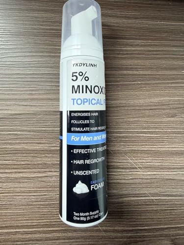 YKDYLINH 3.17 Oz Minoxidil Hair Growth Foam for Men & Women - Non-Greasy, Fast Absorbing, Anti-Thinning Treatment