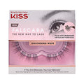 KISS Falscara DIY Eyelash Extension Lengthening Wisps - Featherlight Synthetic Reusable Artificial Eyelashes Pack of 10 Mini Lash Clusters for that Authentic Eyelash Extension Look