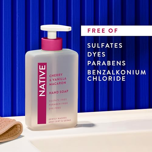 Native Liquid Hand Soap - Cherry & Vanilla Macaron Scent, 13 oz