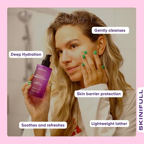 Gentle Hydrating Face Cleanser | For Oily to Sensitive Skin | Non-Comedogenic | with Sodium Hyaluronate & Betaine | Glass Bottle, Travel size | Lightly Foaming