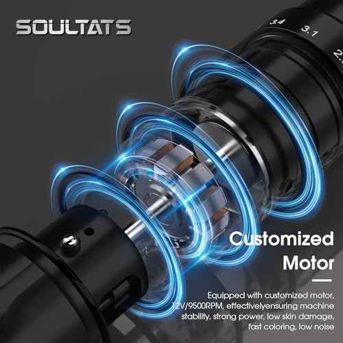 Tattoo Kit - EZTAT2 Tattoo Gun Kit with 7 Strokes 2.0-4.0mm Wireless Tattoo Machine, 1600mAh Battery Power Supply, 20Pcs Tattoo Cartridge Needles and 11 Color Inks for Tattoo Artists