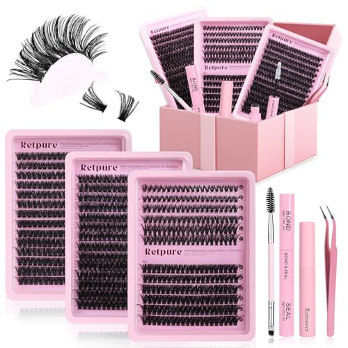 Lash Clusters Kit 800pcs DIY Eyelash Extensions 10-20mm
